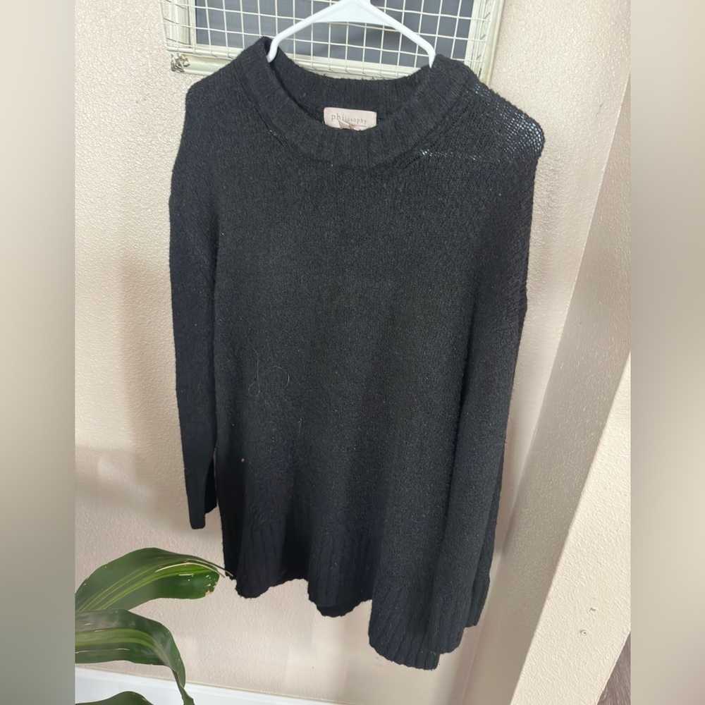 Philosophy black sweater